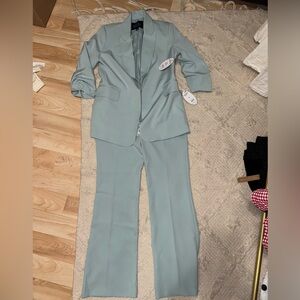 Scoop NYC Women's Light Blue Pantsuit